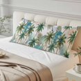thumbnail image 4 of Tropical Plant Body Pillow Cover 20 x 60 Inch Decorative Pillow Cover Summer Watercolor Boho Green Palm Trees Lumbar Pillowcase Seasonal Rectangle Cushion Case for Couch Sofa Bed Living Room, 4 of 9