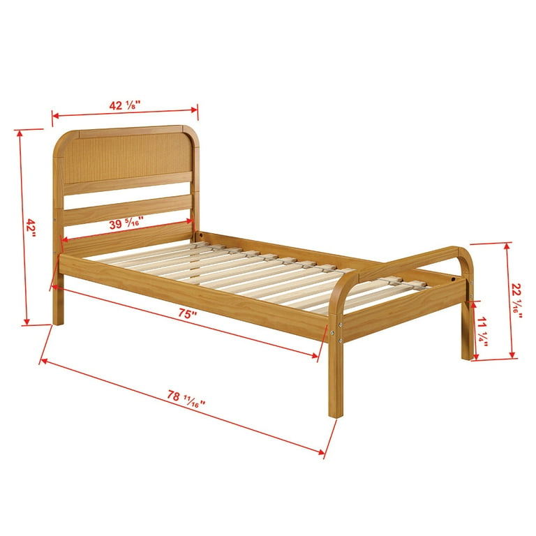 Twin wicker on sale bed frame