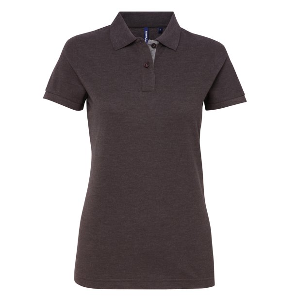 Asquith & Fox - Polo de manga corta para mujer (Carbón/gris)