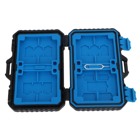 Memory Card Storage Box, Waterproof 27 Cards Capacity Memory Card Case Holder Environmentally Friendly Sturdy Portable Convex Design  For Daily