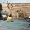 thumbnail image 4 of Nourison Essentials Indoor/Outdoor Blue Green 8' x round Area Rug, (8 Round), 4 of 11