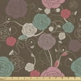 thumbnail image 1 of Flower Fabric by the Yard Romantic Vintage Floral Pattern with Abstract Design Roses and Dragonfly Decorative Upholstery Fabric for Chairs & Home Accents  by Ambesonne, 1 of 4