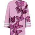 thumbnail image 5 of Cardigans d'Été pour Femmes Mode Manches Trois-Quarts 4/3 Bouton Cardigan Veste Haut Cardigan Léger en Liquidation, 5 of 5