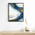 thumbnail image 2 of JEUXUS Blue and Gold Abstract Wall Art Blue Abstract Canvas Art Blue Fantasy Wall Art Gold Foil Abstract Painting Blue and White Abstract Poster Blue and Gold Marble Wall Decor for Bedroom, 2 of 4