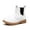 White, variant on kkdom Boys Girls Chelsea Boots Ankle Boots Zipper Booties Unisex Brown 5.5 Toddler