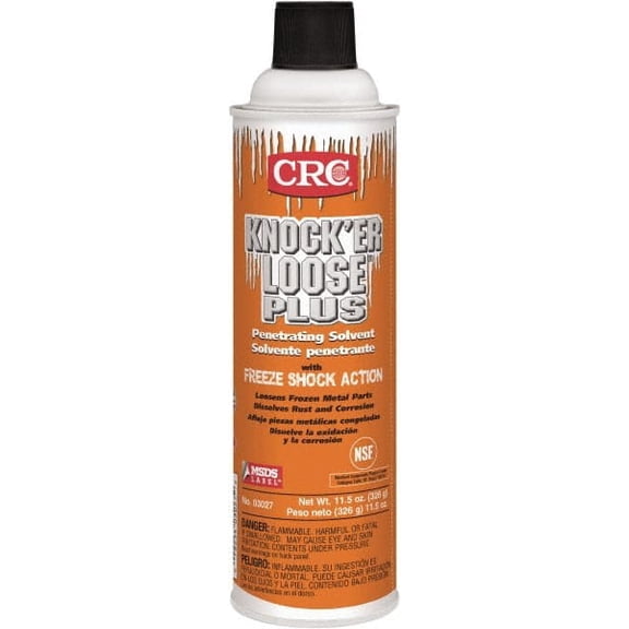 CRC Knock'er Loose Plus Penetrating Solvents, 11 1/2-oz. Aerosol Can - 12 EA (125-03027)