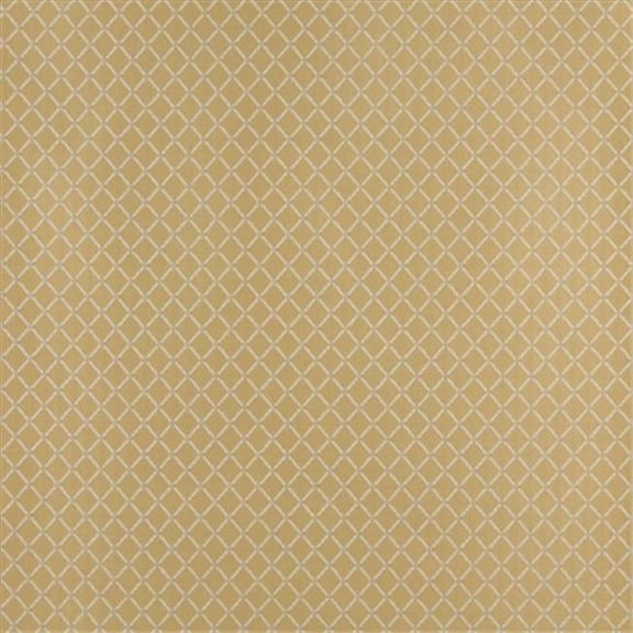 Designer Fabrics D336 54 in. Wide - Gold And Off White Diamond Jacquard Woven Upholstery Fabric