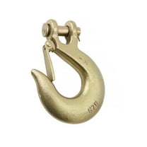 (10 Pack) G70 1/2" Clevis Slip Hook with Latch - 11,300 LBS WLL Heavy Duty Grade 70 Safety Chain Hook for Trailer Truck Transport