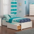 thumbnail image 2 of Leo & Lacey Lit Plateforme Urbain Simple avec Rangement, Blanc, 2 of 4