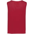 thumbnail image 2 of ASI 9717.408.XL Adult Mesh Reversible Pinnie Top, Scarlet & White - Extra Large, 2 of 6
