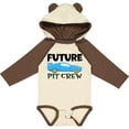 thumbnail image 3 of Inktastic Future Pit Crew Blue Race Car Boys or Girls Long Sleeve Baby Bodysuit, 3 of 5