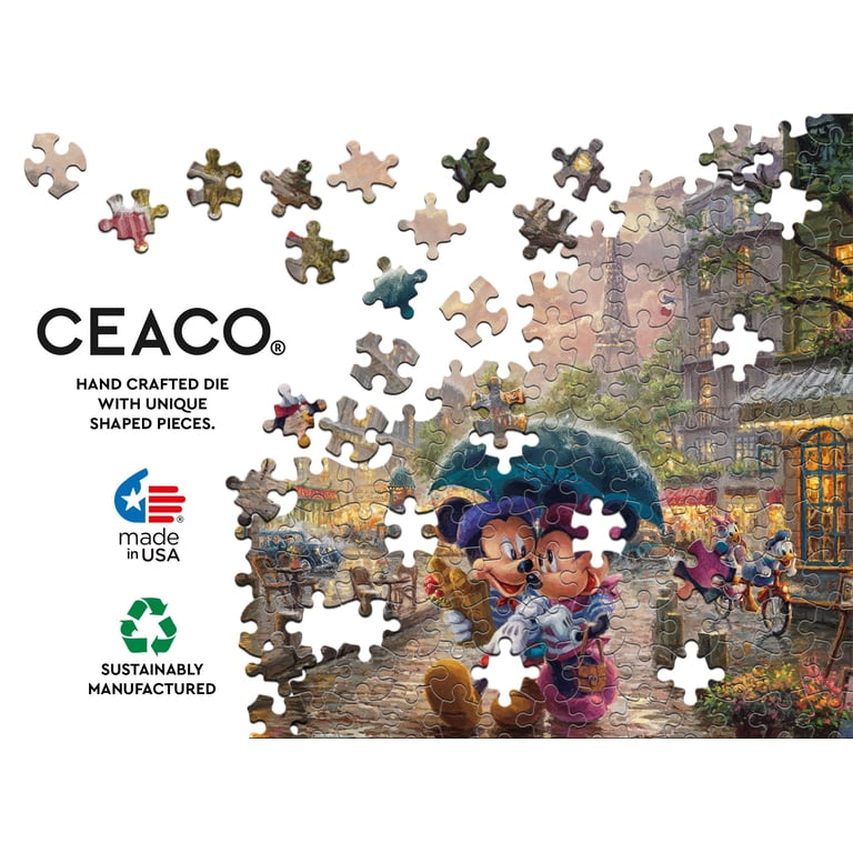 Ceaco Mickey and Minnie in Paris 1000 Piece Interlocking Jigsaw