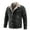 Black, variant on XMMSWDLA Tops for Men Winter Mid-length Lamb Velvet Jacket Plus Velvet Warm Coat Casual Coat
