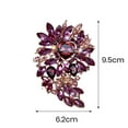 thumbnail image 6 of Ziurtnc Women Brooch Exquisite Craftsmanship Elegant Fashion Jewelry Rhinestone Brooch Women's Clothing Accessories, 6 of 8