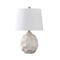 thumbnail image 2 of Benjara 22" Table Lamp- Cream Round Cascading Ceramic Design Urn- Brushed Metal, 2 of 6