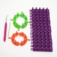 thumbnail image 2 of EeaseCA Knitting Looms Set Round Circle Adjustable Hook Needle Sewing Hat Scarf DIY Tools Set, 2 of 7