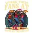 thumbnail image 2 of Festive Summer Girl 100% Cotton T-Shirt - "Where They at Fans at" Cowboy Hat & Boots Cartoon Print, Short Sleeve, Crew Neck, Loose Fit for Boys and Girls, Western T Shirt, 2 of 7