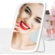thumbnail image 4 of FeelGlad Espejo de Maquillaje con Luz, Espejo de Tocador Iluminado con Pantalla Táctil, Espejo de Maquillaje de Mesa Recargable por USB, Brillo LED Ajustable, Blanco, 4 of 7
