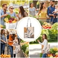thumbnail image 4 of Sac Fourre-Tout en Toile Rayé Hippie – Sac de Courses Rétro Esthétique Réutilisable, 4 of 4