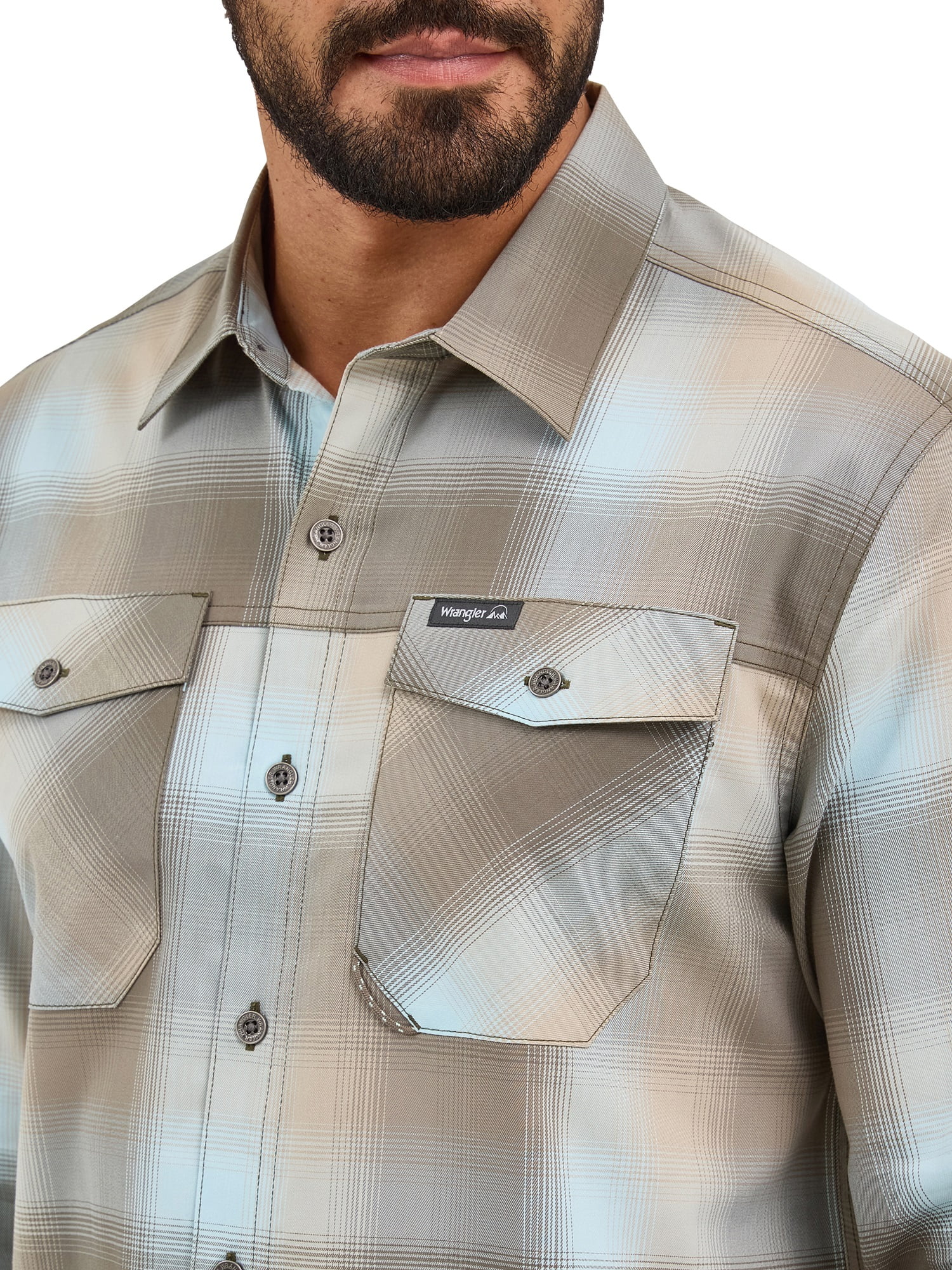 Wrangler Mens Long Sleeve Outdoor Shirt