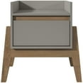 thumbnail image 3 of Manhattan Comfort Essence Table de Chevet 1 Tiroir en Gris, 3 of 10