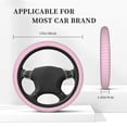 thumbnail image 5 of Goofa Breast Cancer Awareness5 Pattern Elastic Stretch Steering Wheel Cover,Universal 15 inch, Microfiber Breathable Ice Silk, Anti-Slip, Odorless, Easy Carry, 5 of 8