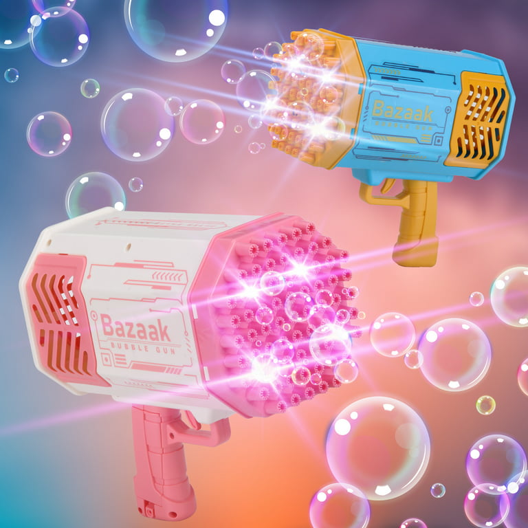 Bubble Machine for Kids,Automatic Bubble Blower for Toddlers Bubble Maker  with Music Light Bubble Solution Bubble Wand 8000+Bubble/min Summer Outdoor