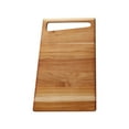 thumbnail image 3 of Tramontina 15.75-in x 10.5-in Brazilian Teak Wood Rectangle Cutting Board with Groove, Angled Handle, Mineral Oil Coated, 3 of 4