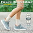 thumbnail image 3 of FitVille Wide Women's Walking Shoes Breathable Mesh Workout Sports Gym Sneakers, 3 of 6