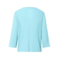 thumbnail image 4 of Razzly Cactus Cardigans for Women Sweaters for Women Tie Front All up Wrap Sweater Sweater Cardigan Women Women's Size Sweater Women Solid Small Shawl Top Cardigan Fashion Short Sleeve(Blue,M), 4 of 5