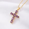 thumbnail image 6 of Copper Cross Necklace with Micro-Zirconia Collarbone Accessory, 6 of 9
