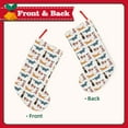 thumbnail image 2 of Uemuo Dogs Pug Print Christmas Stockings, 18inch Xmas Hanging Stocking Decorations for Christmas Party Family Decor, 2 of 7