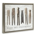 thumbnail image 3 of Rustic Laundry Phrase Brown Floating Frame Canvas Art, 21 x 17, 3 of 9