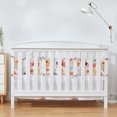 thumbnail image 4 of Forro de algodón para cuna, juegos de almohadillas protectoras para niños 4 en 1, juego de cama para cuna meticulosamente diseñado, 4 of 8