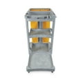 thumbnail image 3 of Boardwalk Janitor's Cart, Three-Shelf, 22w x 44d x 38h, Gray -BWKJCARTGRA, 3 of 7