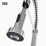 VIGO Edison Single Handle Pull-Down Sprayer Kitchen Faucet in Chrome