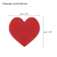 thumbnail image 2 of Uxcell Corazón de Fieltro Forma Corazón Manualidades del Día de San Valentín 1.6" x 1.6" Rojo 100Pcs, 2 of 7
