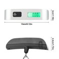 thumbnail image 2 of TOPINCN Mini Size LCD Digital Electronic Hanging Scales Portable Hook Weighing Balance Max, Load 50Kg, Pocket Weighing Scale, Digital Luggage Scale, 2 of 8