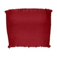 thumbnail image 6 of Womens Blouses Women Strapless Elastic Boob Bandeau Tube Bra Lingerie Wrap Red Lightweight Dressy Blouse Shirts L, 6 of 7
