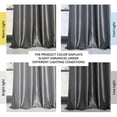thumbnail image 2 of Platinum Grommet Blackout Faux Silk Taffeta Curtain (1 Panel), Platinum, 50W X 84L, 2 of 8