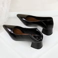thumbnail image 3 of Women Pointed Toe High Heels Block Heel 4CM Fashion Dress Shoes Sexy Pumps Wedding Evening Party, 3 of 5