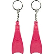 Flow Mini Swim Fin Keychain Key Chain with Swimmer Fins and Key Ring in Assorted Colors