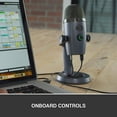 thumbnail image 5 of Logitech for Creators Micrófono USB Yeti Nano azul para juegos, streaming, podcasting, Twitch, YouTube, Discord, grabación para PC y Mac, Plug & Play - Gris sombra, 5 of 5