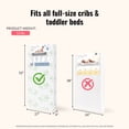 thumbnail image 4 of Dream On Me Superior Slumber 6” 112-Coil Inner Spring Crib & Toddler Mattress | Waterproof Vinyl Cover | Greenguard Gold Certified |10-Year Manufacturer Warranty | Green Cloud, 4 of 8
