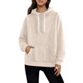 thumbnail image 3 of Certgust Hoodies for Men Womens Oversized Zip Hoodie Sweatshirt Long Sleeve Casual Fall Jacket with Pockets Drawstring Top, 3 of 9
