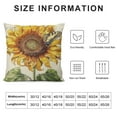 thumbnail image 5 of JEUXUS Sunflower Outdoor Decorative Throw Pillow Covers,Vintage Sunflower Square Cushion，for Living Room Couch and Bed （Sunflower）, 5 of 5