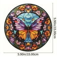 thumbnail image 5 of JoyMoreHome Butterfly Stained Sunday Window Hanging Decorative Colorful Panel Wall Hanging Art Decoration Gift for Daughter Mom Grandma, 5 of 5