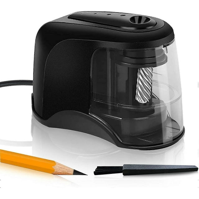 Electric Pencil Sharpener With Auto Stop For 6-11mm Pencils, Quick Sharpening Pencil Sharpener With Non-Slip Pads For Home, Battery Operated Heavy