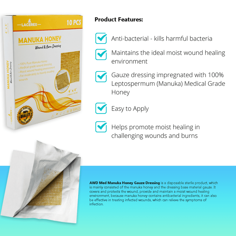 honey on wounds as a dressing TheraHoney Honey Wound Dressing Sheet