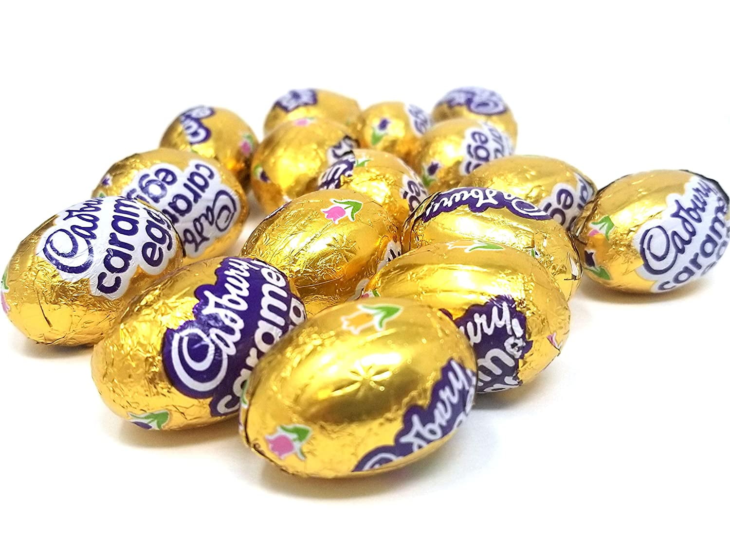 Cadbury Caramel Mini Eggs, Milk Chocolate Candy, Individually Wrapped